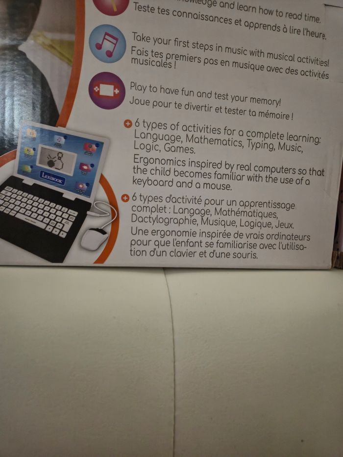 Lot de 2 ordinateurs Lexibook 
Bilingues 124 activités chacun 
Le bleu : 3 ans + et le orange : 4 ans + - photo numéro 7