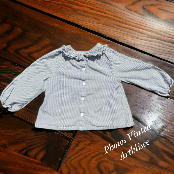 Blouse Cyrillus 12 mois TBE (4€) - photo numéro 2