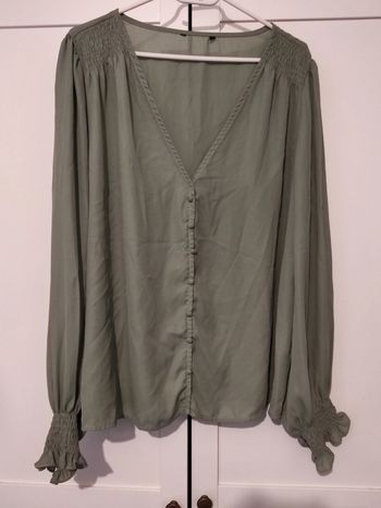Blouse en voile vert