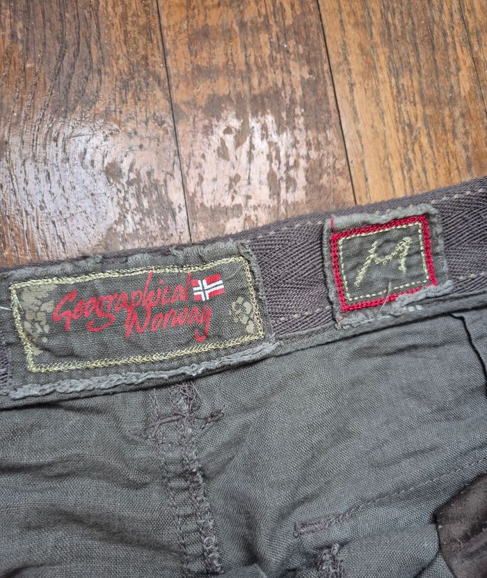 Pantalon homme en lin geographical norway kaki taille xl 42 - photo numéro 4