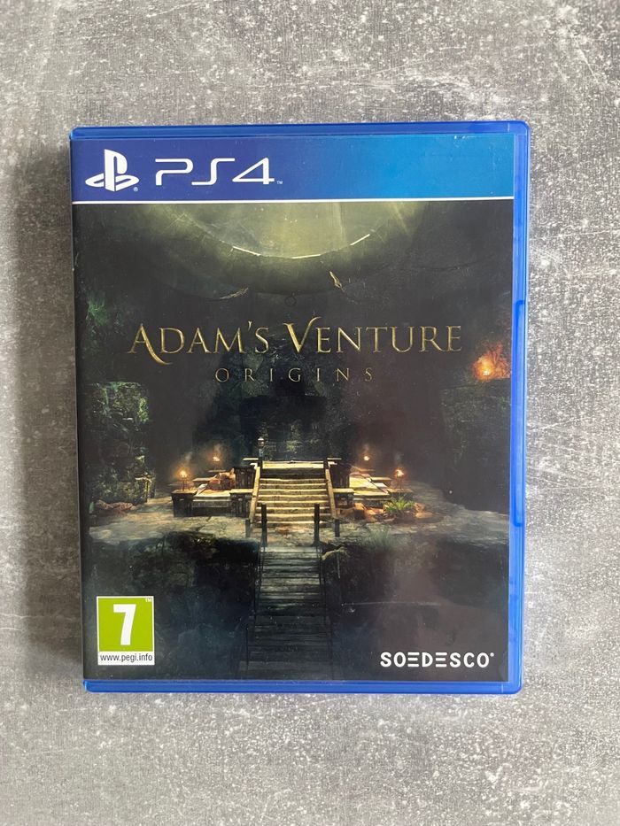 Jeu pour Sony PS4, Adam's venture origins en français.