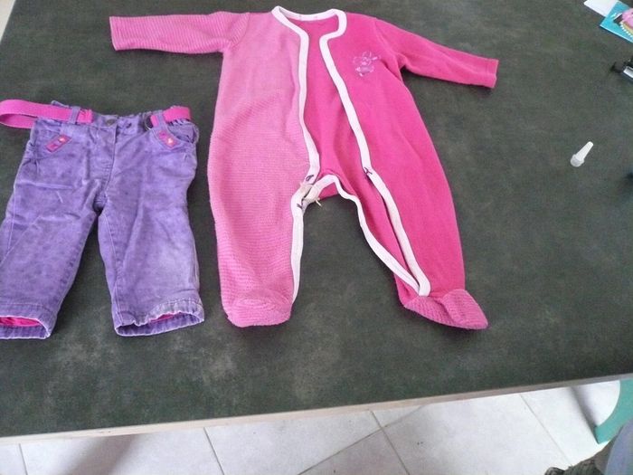 Pantalon et sur pyjama 12 mois. Lot ou unité - photo numéro 5