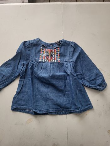 Blouse jean kiabi 12 mois