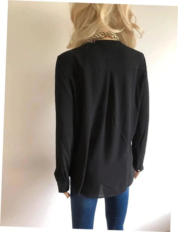 Blouse noire et dorée neuve à manches longues Sweewe taille M/L - photo numéro 8