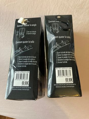 Ceintures homme neuves
