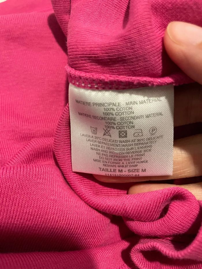 T-shirt polo manches courtes rose fushia à carreaux blanc Burton taille M - photo numéro 7