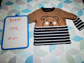 D4607 - tee-shirt garçon 12 mois