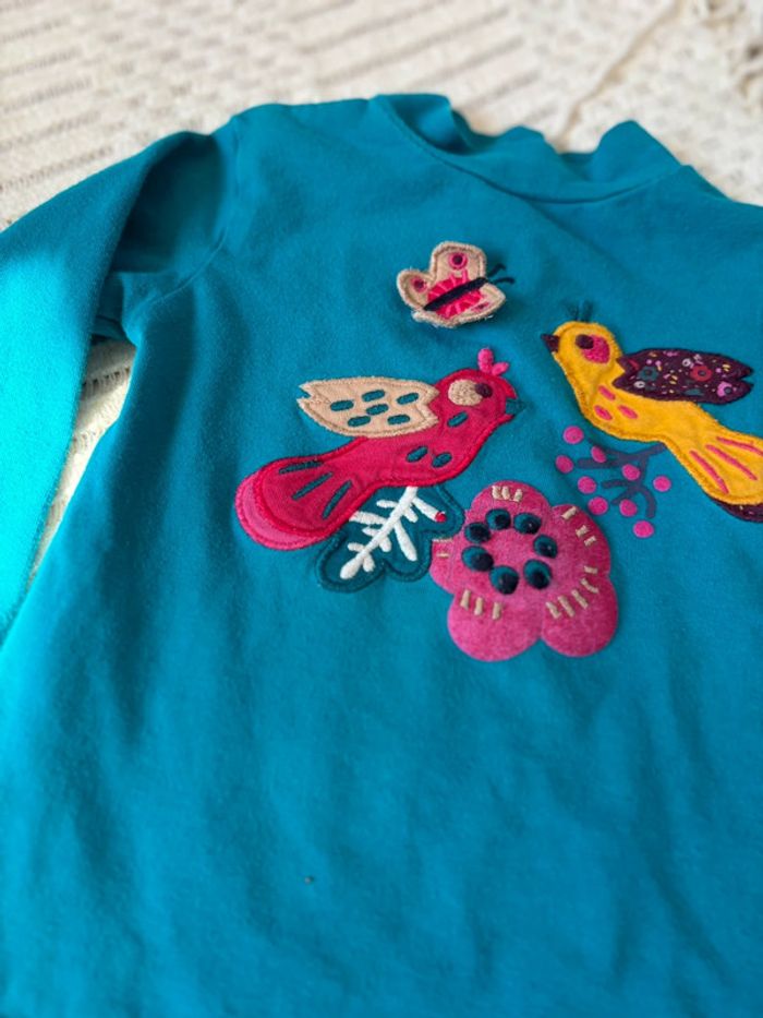 TEE shirt manche longues fille 18 mois DPAM - photo numéro 2