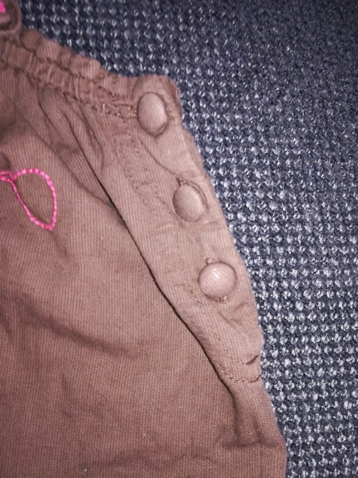 Magnifique ensemble été, salopette et gilet, bébé fille, 6mois - photo numéro 6