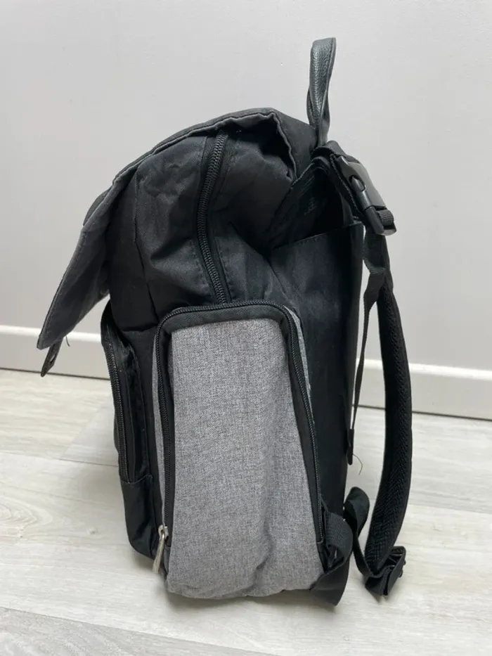 Eddie Bauer Backpack Maternity Pregnant Baby black grey 18L waterproof - photo numéro 5