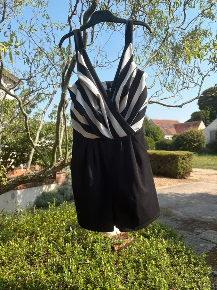 Combishort rayée M