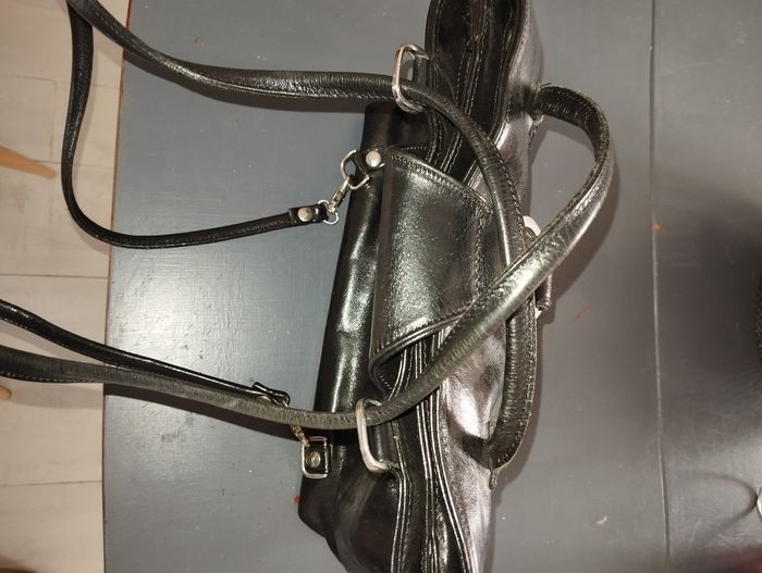 Sac à main et dos cuir noir - photo numéro 9