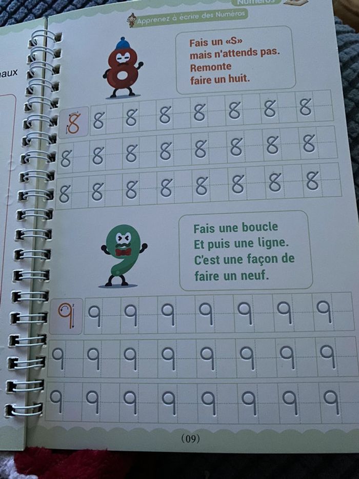 Livret d’apprentissage écriture numéro en chiffre et en lettre en français - photo numéro 2