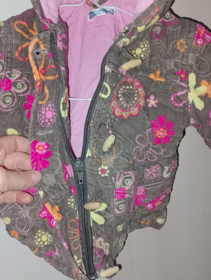 Manteau fleuri barbouillage 12 mois - photo numéro 4