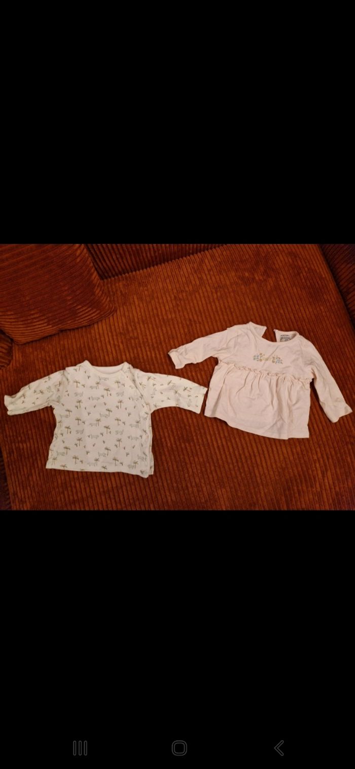 Lot de 2 t-shirt manches longues