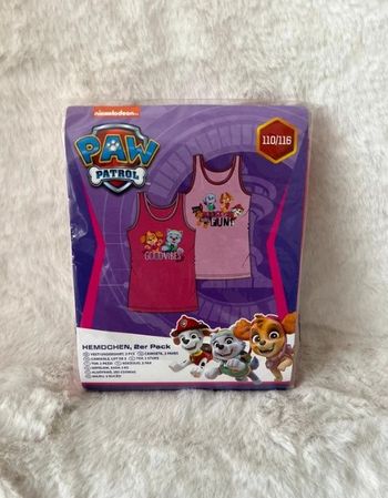 Lot 2 débardeurs, Tshirts, maillots de corps pat patrouille, paw patrol 5/6 ans