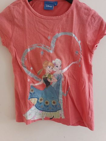 T-shirt la reine des neiges 5 ans