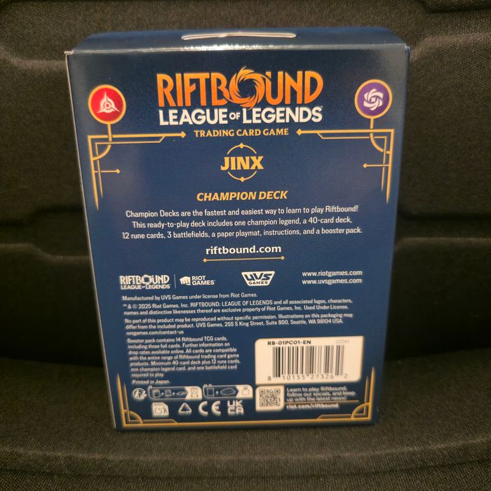 Riftbound League of Legends Jinx Champion Deck (1 Booster à l'intérieur) - photo numéro 2