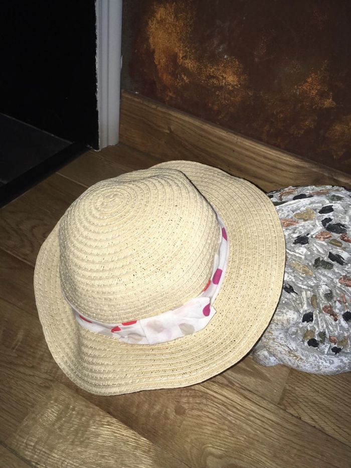 Chapeau de paille bébé natalys t2