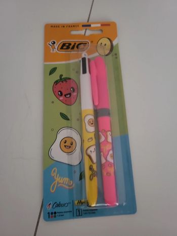 Duo stylo et surligneur bic
