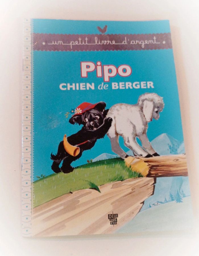 Livre d'argent Book histoire mouton brebis pipo chien dog berger deux coqs hachette pierre probst