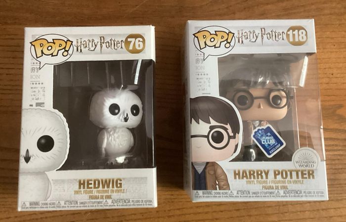 Lot de 2 Figurines POP Harry Potter + Hedwige