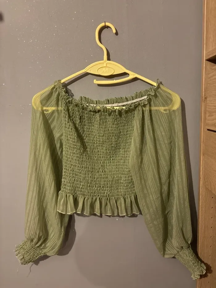 Top shein vert