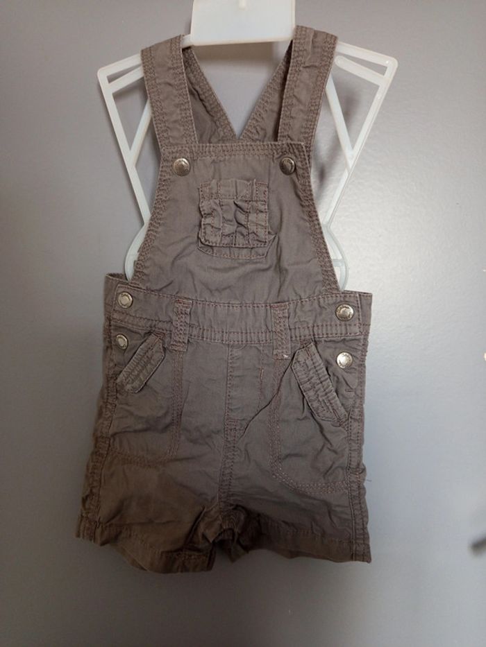 Salopette short 3 mois