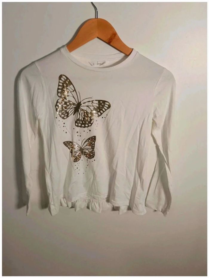 C10 t-shirt blanc mango 13-14 ans