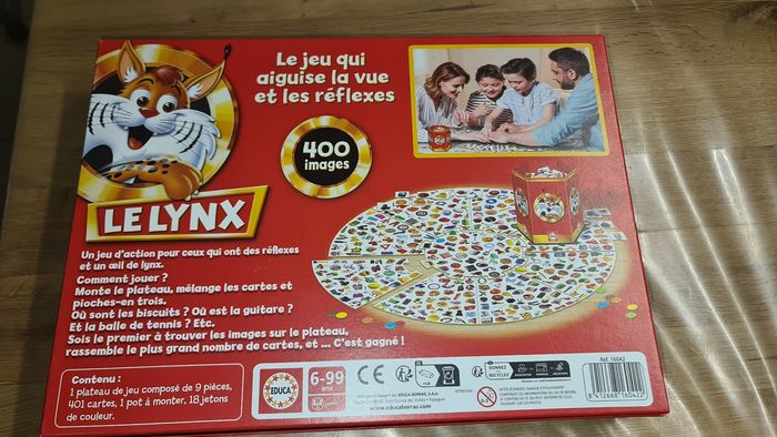 Proche du neuf jeu de société Le Lynx des éditions Educa, - photo numéro 4