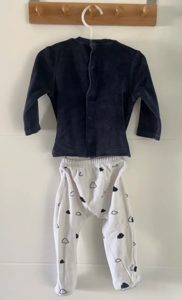 Pyjama velours bébé mixte - photo numéro 4