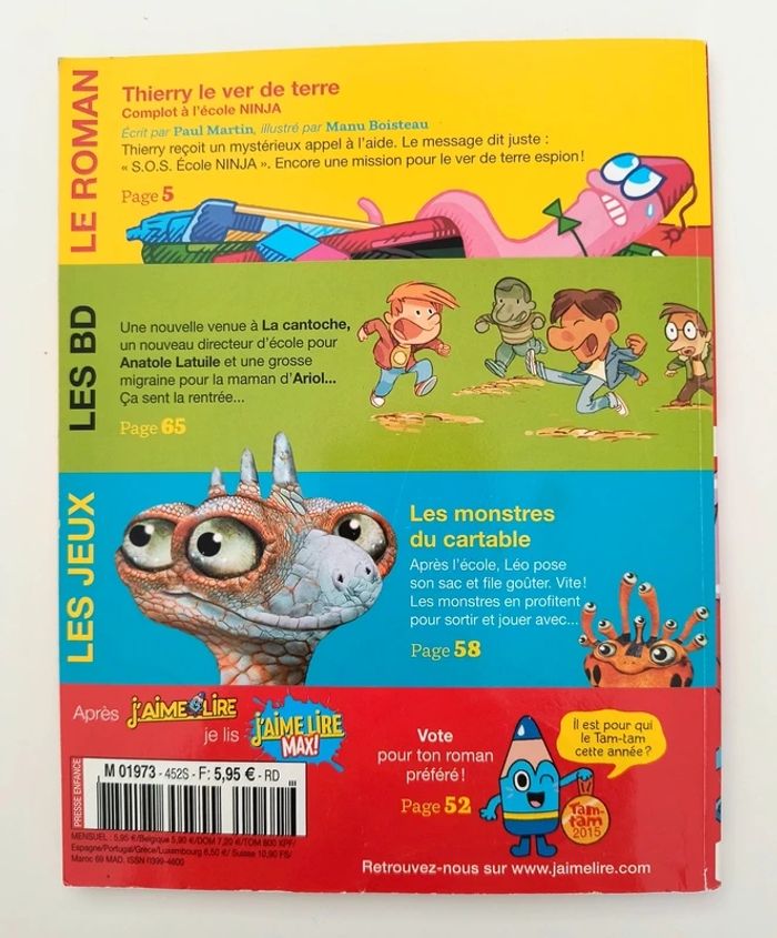J'aime lire n° 452 Thierry le ver de terre - photo numéro 2