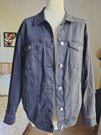 veste en. jean noir kiabi 46