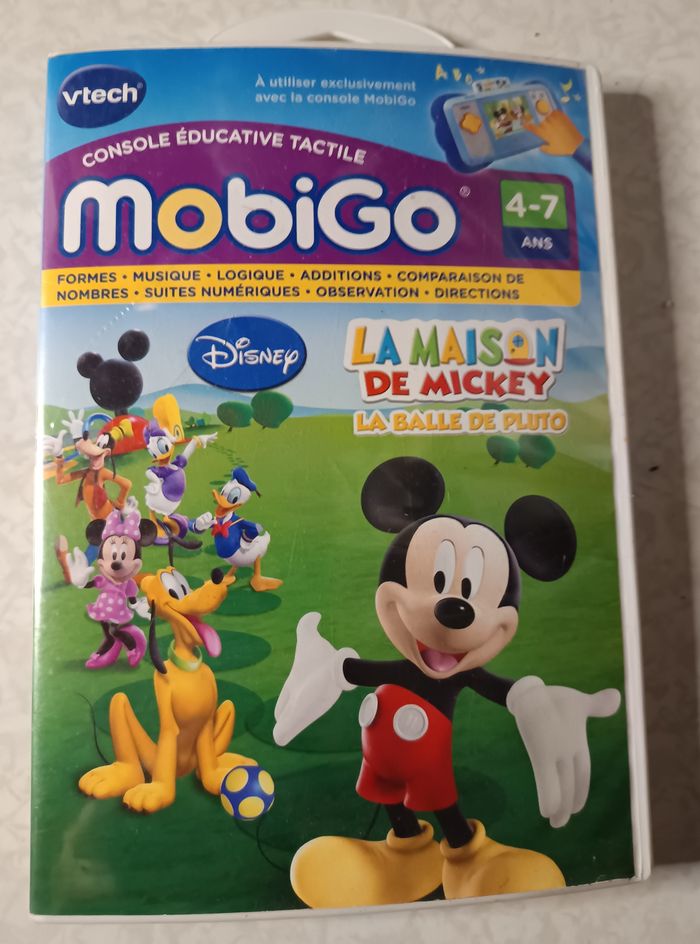 Vtech Mobigo Rose Console Tablette Jeux Vidéo Éducatifs Jeu V Tech + Jeu mickey - photo numéro 3