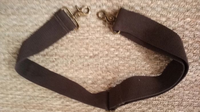 Ceinture tissu réglable marron - photo numéro 2