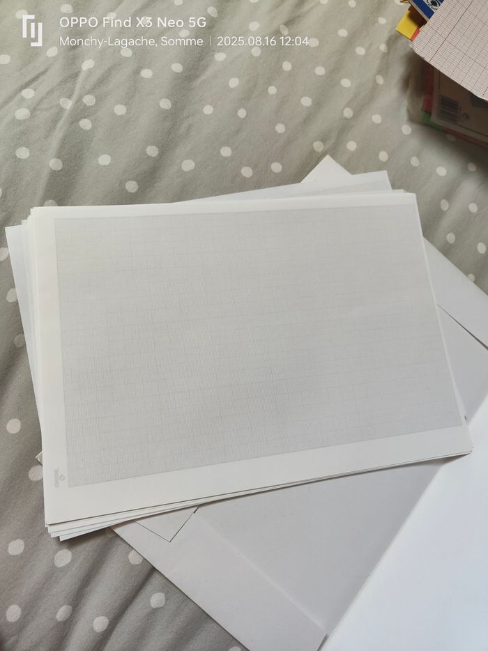 16 feuilles 72g/M2 A4 21x29, 7cm papier millimétré canson  Réduction jusqu'à -70% - photo numéro 5