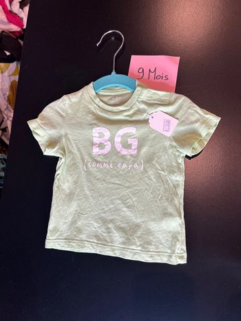 Teeshirt vert bg comme papa