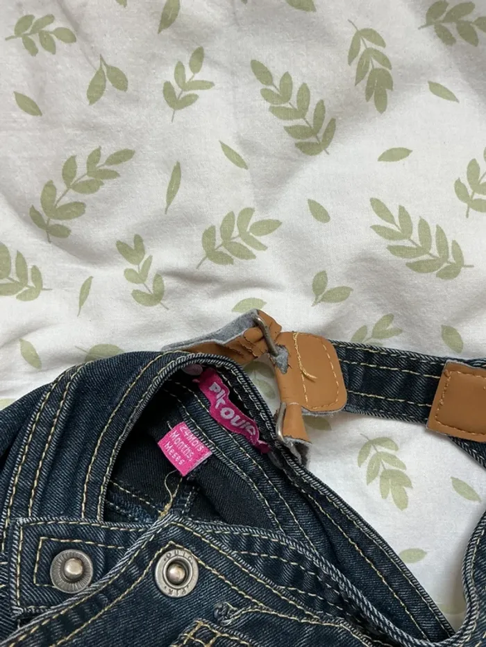robe salopette en jean bleu pick ouic 24 mois - photo numéro 7