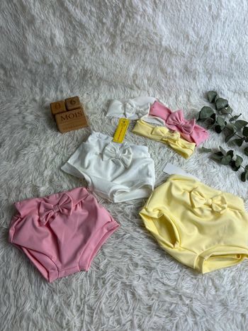 Lot de 3 bloomer et 3 bandeaux shein taille 6-9 mois
