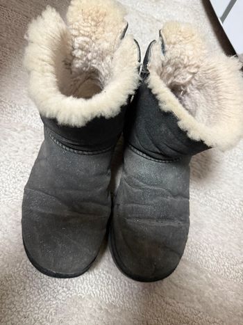 Botte bottines ugg blanc pailletée mini Bailey bow taille 38