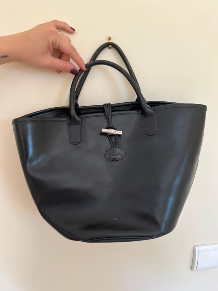 Sac vintage Longchamp noire - it bag - photo numéro 6