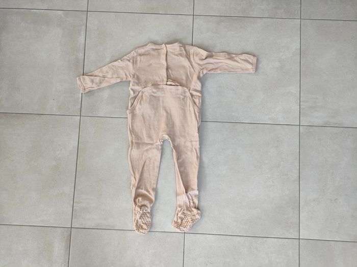 Pyjama beige tissu - Taille 24 mois - photo numéro 2