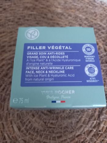 Yves rocher filler végétal grand soin anti rides visage cou décolleté nuit/jour