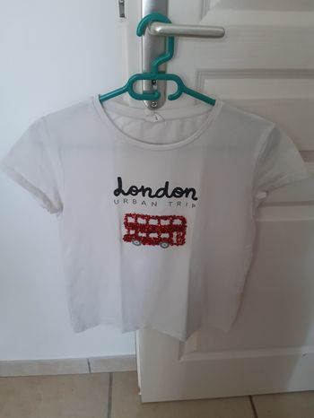 Tshirt blanc manches courtes/ Zara / taille 13-14 ans