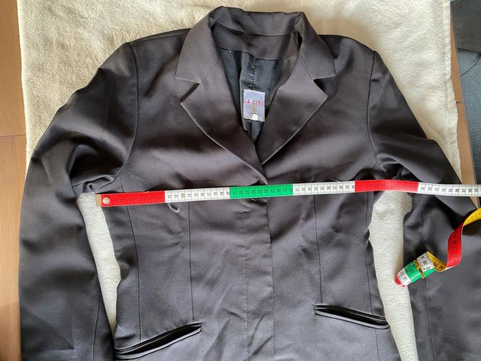 Tailleur La City blazer et pantalon marron taille 38 - photo numéro 9