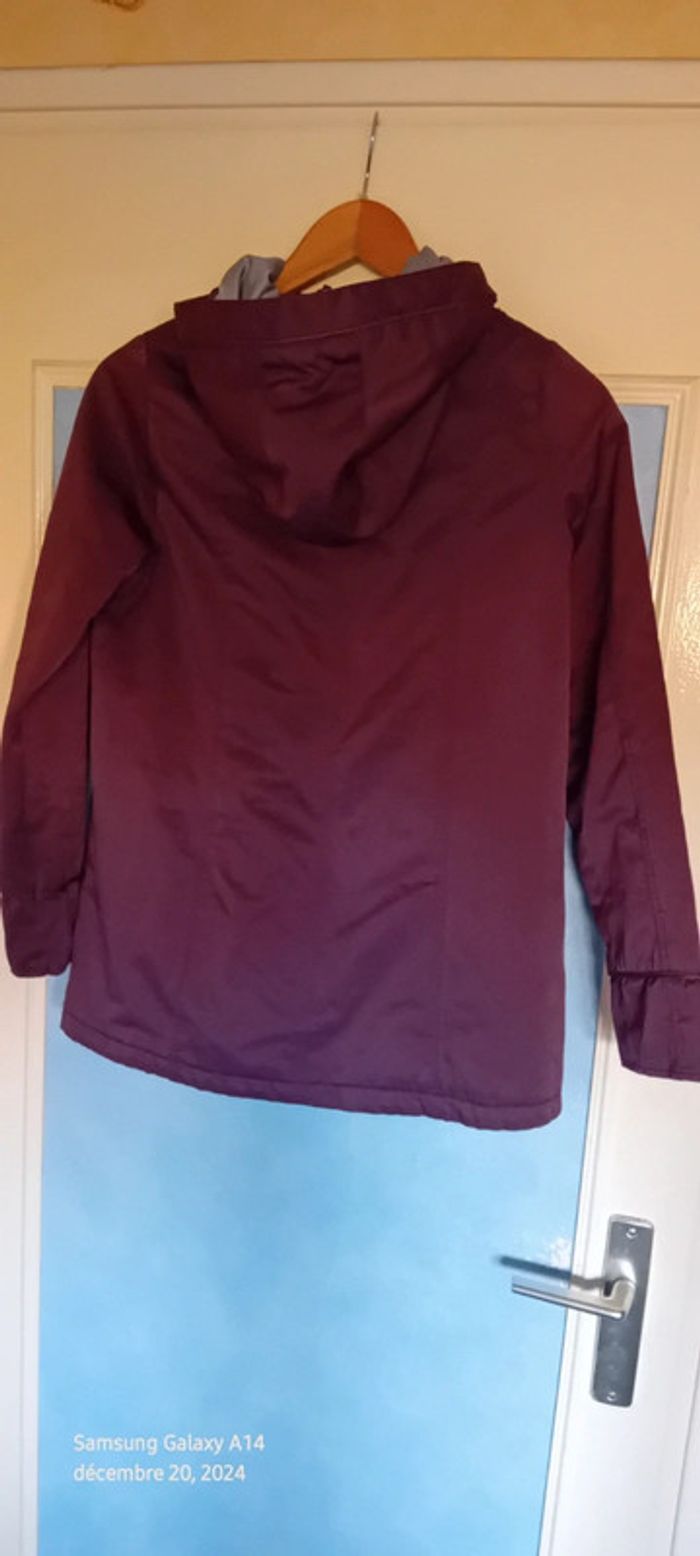 Manteau long style duffle coat prune neuf fille 12 ans okaïdi - photo numéro 15