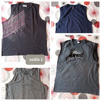 Débardeurs t-shirts sans manche 👨 taille L