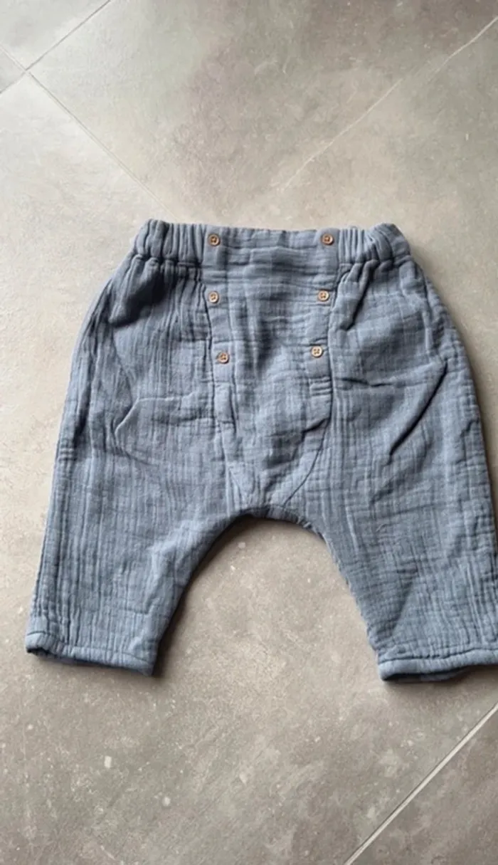 Pantalon type Sarouel et 2 tee shirt Verbaudet 6 mois - photo numéro 4