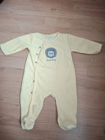 Pyjama velour jaune