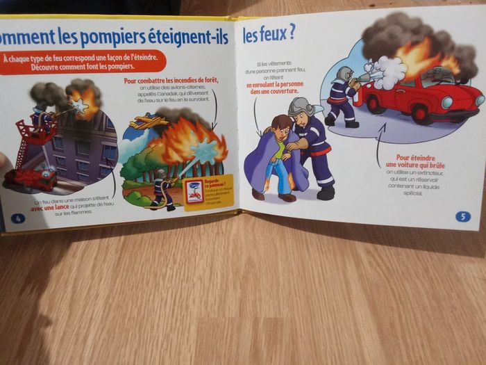 Livre de sapeur pompier ma ville Au feu! Éditions Atlas Jeunesse - photo numéro 3